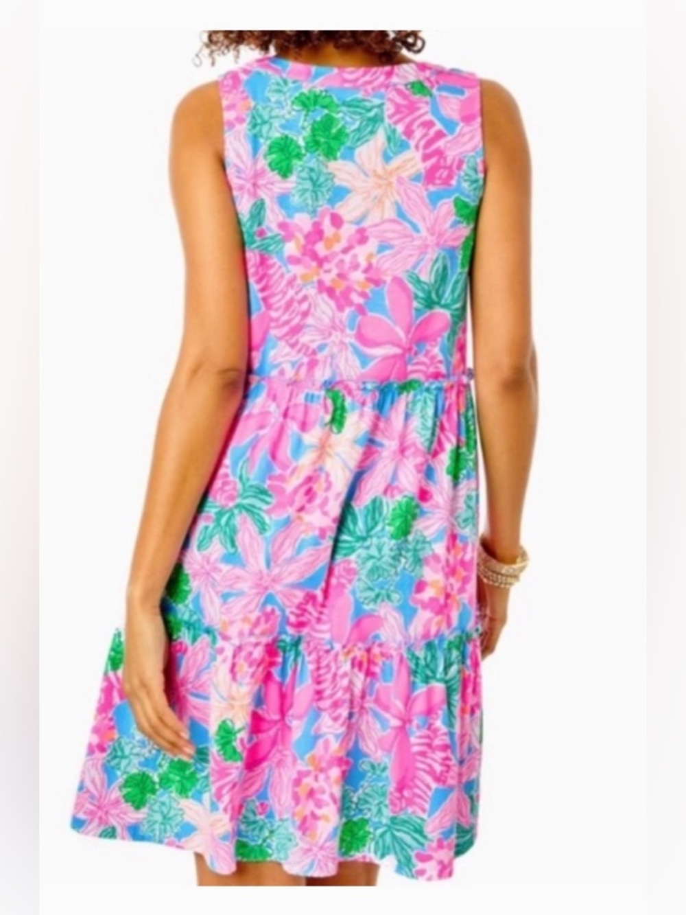 NWOT Lilly Pulitzer Lorina Tiered Swing Dress - Picture 2 of 10
